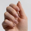 Glazed Latte, Short Almond, press on nails